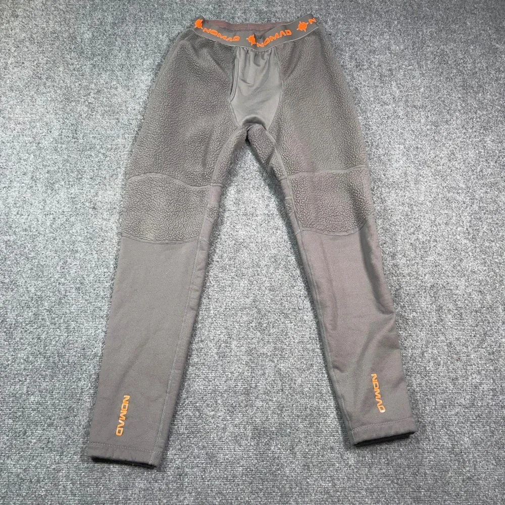 Nomad Heavyweight Sherpa Fleece Base Layer Set Mens Small Hunting Thermal Gray